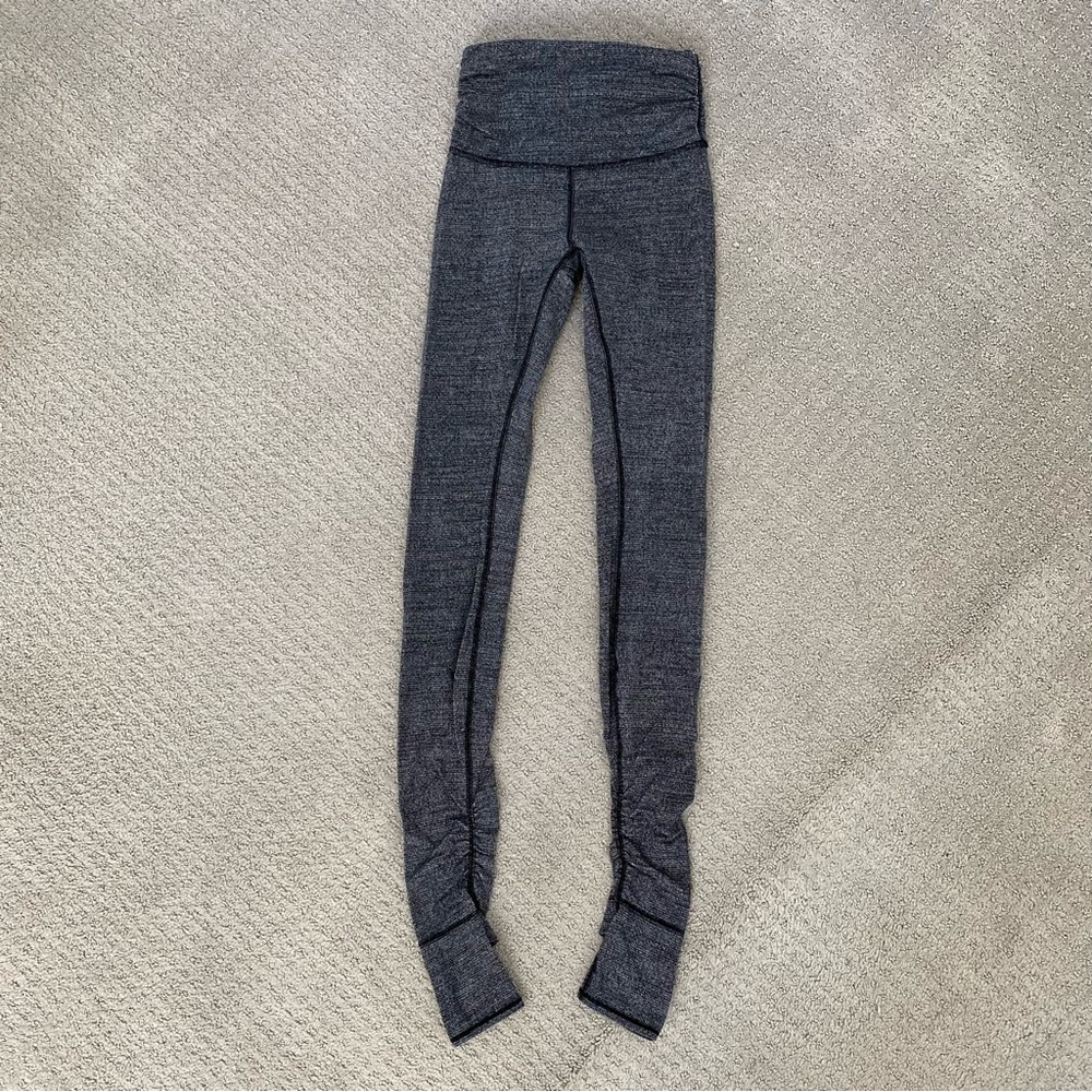 Lululemon Heather Grey Stirrup Leggings